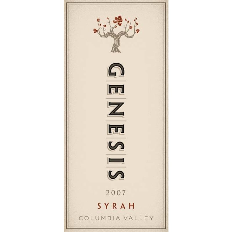 Hogue Genesis Syrah 2007 Front Label
