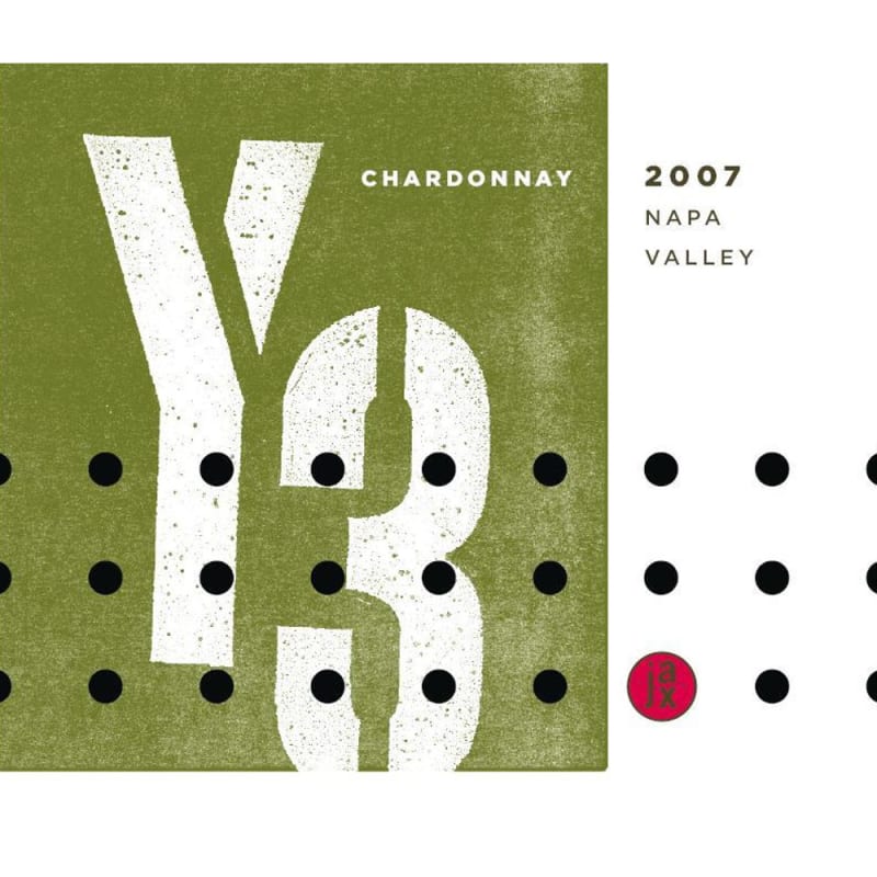 Jax Vineyards Y3 Chardonnay 2007 Front Label