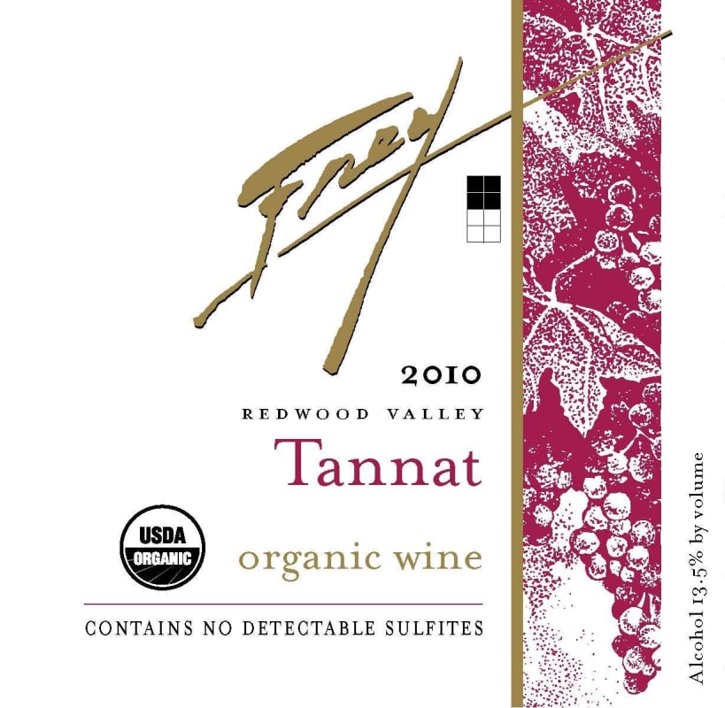 Frey Organic Tannat 2010 Front Label