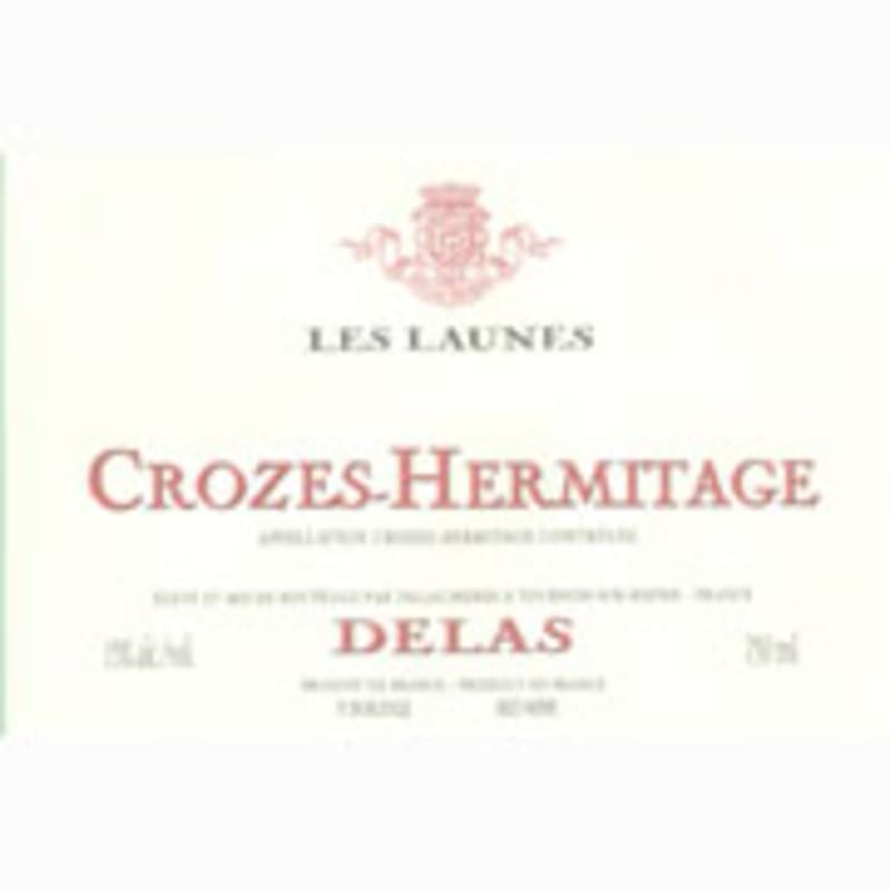 Delas Les Launes Crozes Hermitage Rouge 2002 Front Label