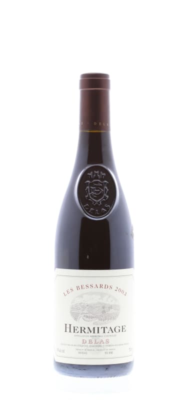 Delas Hermitage Les Bessards 2003 Front Bottle Shot
