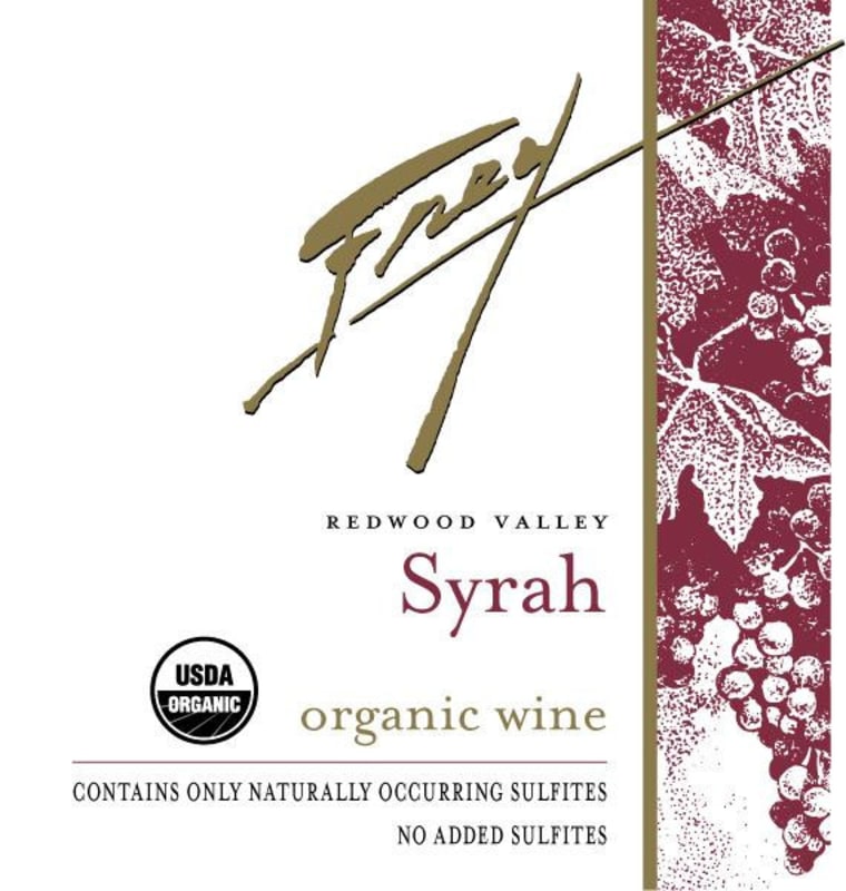 Frey Organic Syrah 2014 Front Label