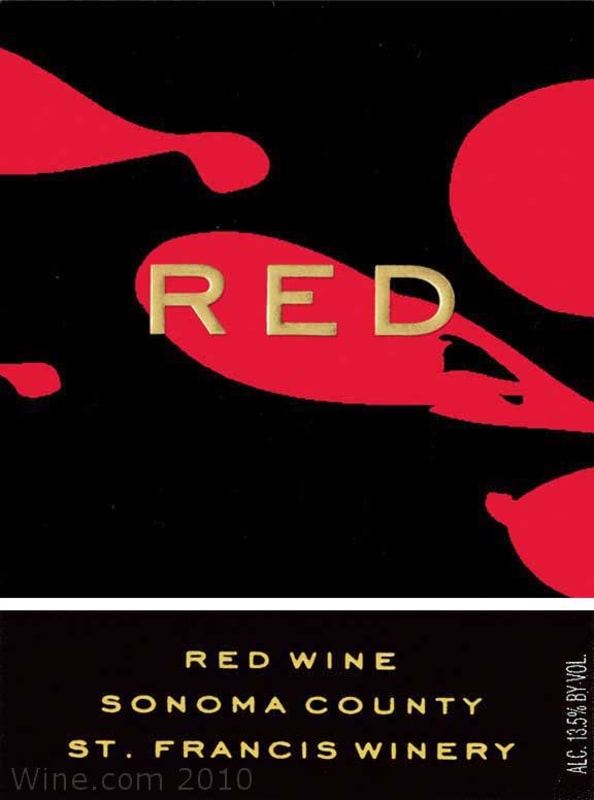 St. Francis RED 2006 Front Label