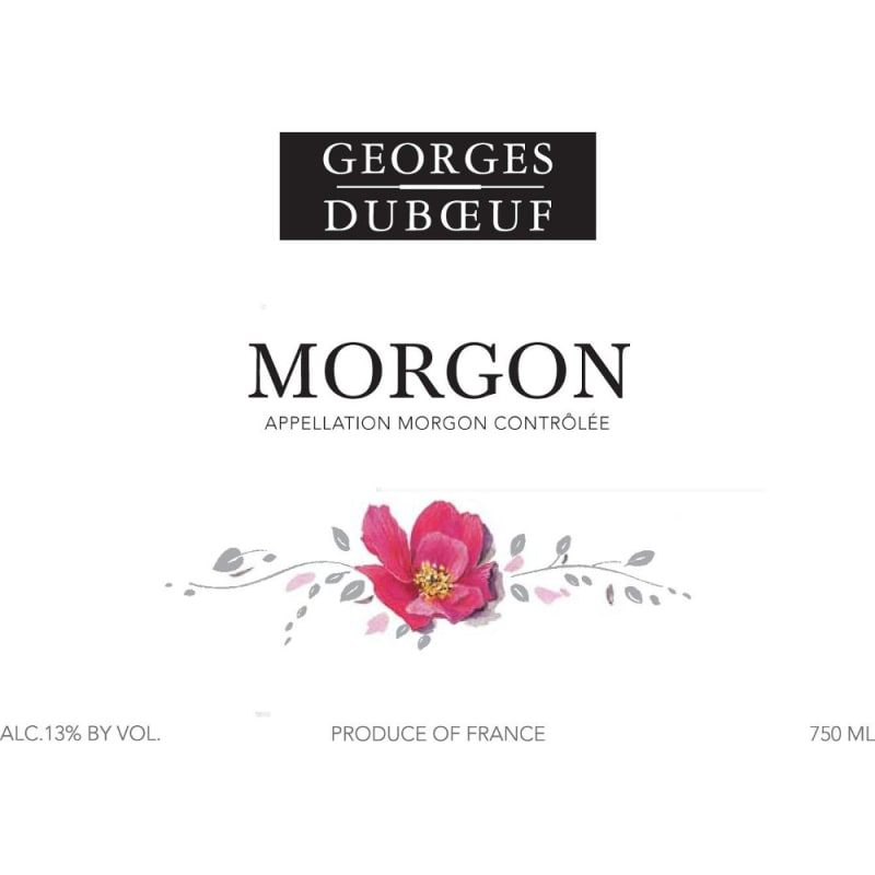 Duboeuf Morgon 2008 Front Label