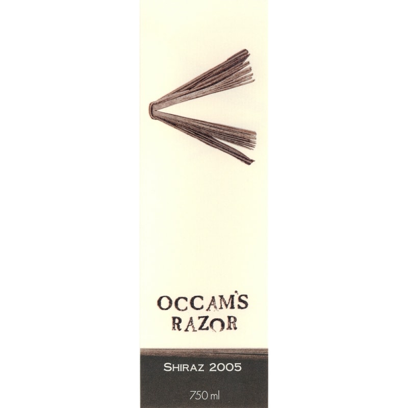 Occam's Razor Heathcote Shiraz 2005 Front Label