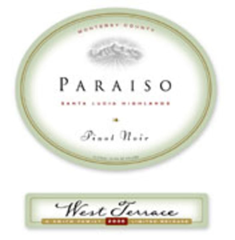 Paraiso Vineyards West Terrace Pinot Noir 2006 Front Label