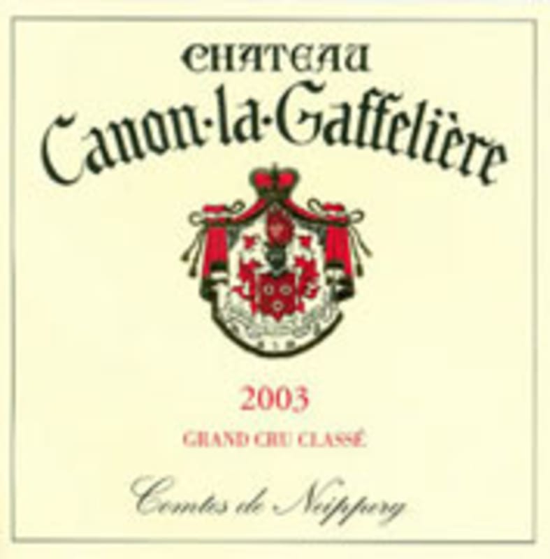 Chateau Canon La Gaffeliere 2003 Front Label