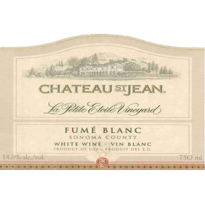 Chateau St. Jean La Petite Etoile Fume Blanc 2007 Front Label
