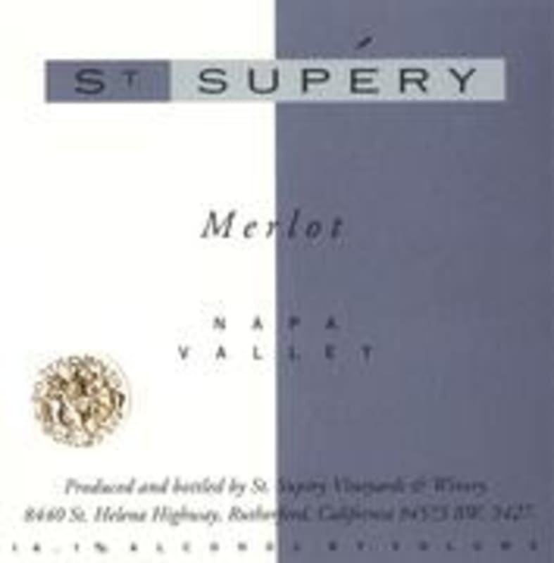 St. Supery Merlot (half-bottle) 1998 Front Label