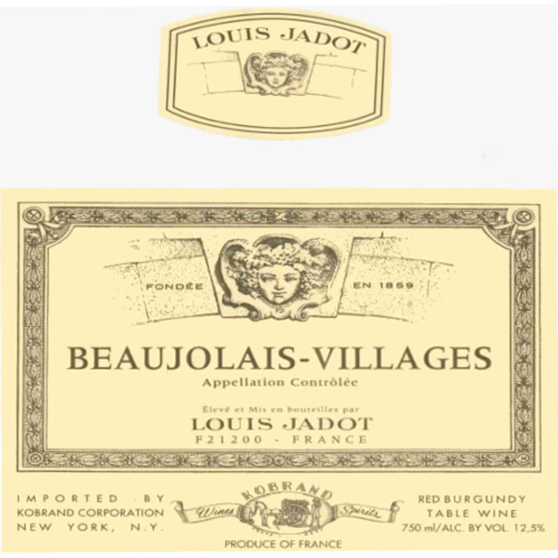 Louis Jadot Beaujolais-Villages 2008 Front Label
