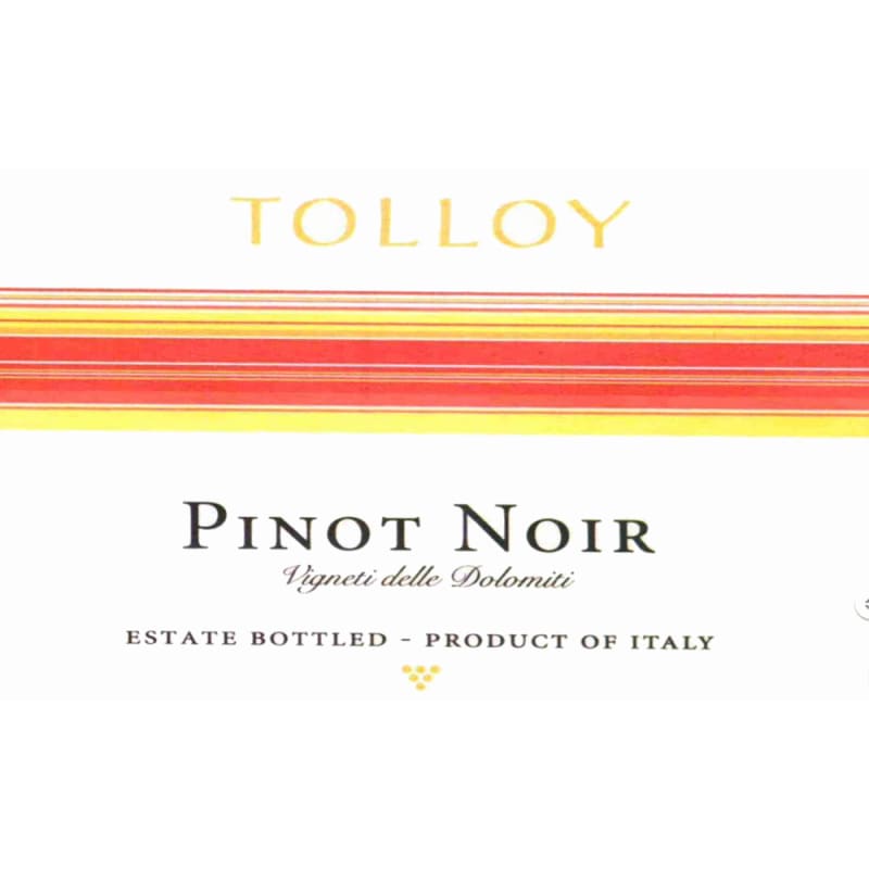 Tolloy Pinot Noir 2008 Front Label