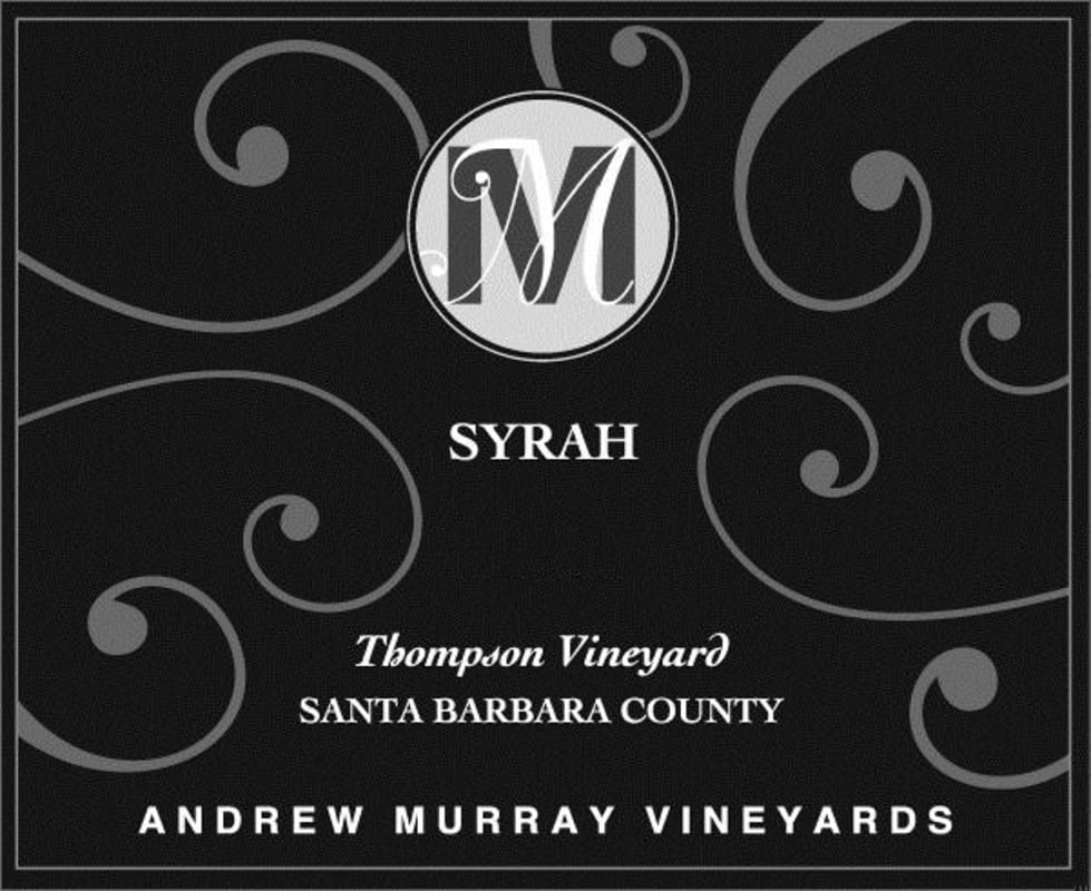 Andrew Murray Thompson Vineyard Syrah 2010 Front Label