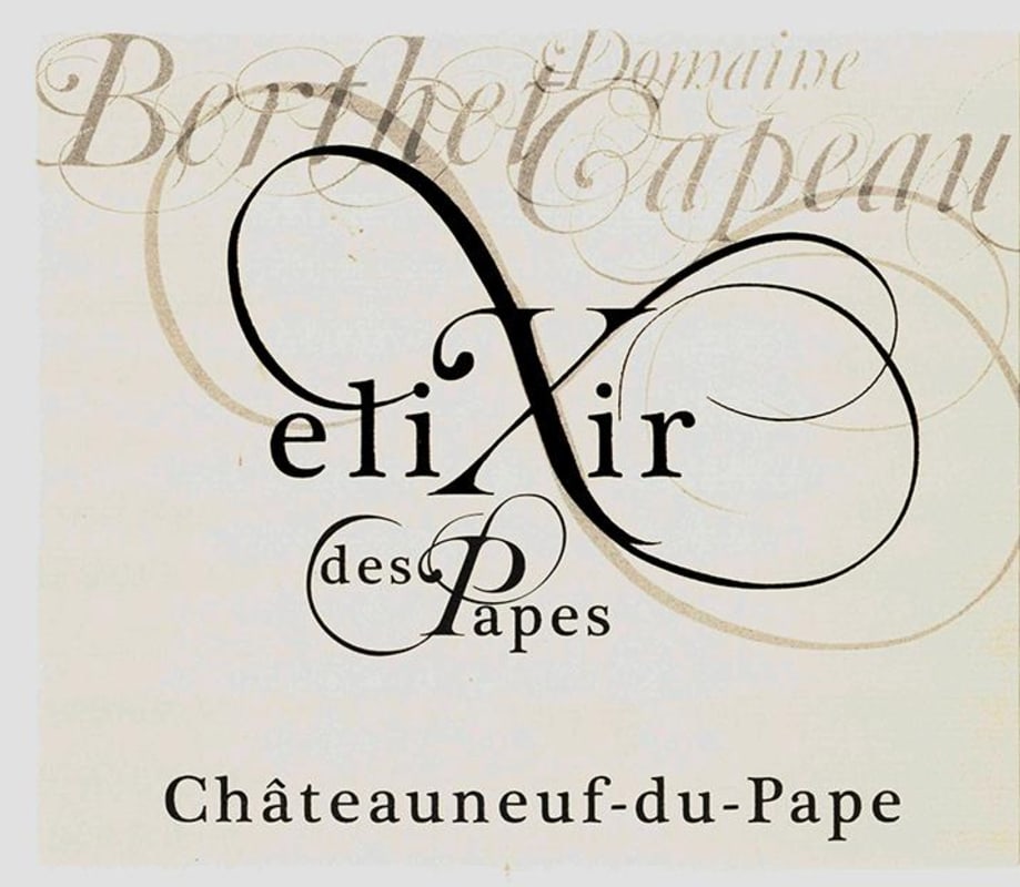 Domaine A. Berthet-Rayne Elixir des Papes 2013 Front Label