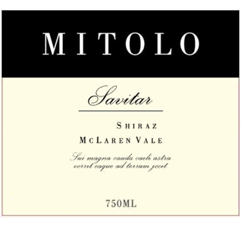Mitolo Savitar Shiraz 2007 Front Label