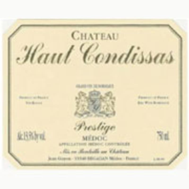 Chateau Haut Condissas 2003 Front Label