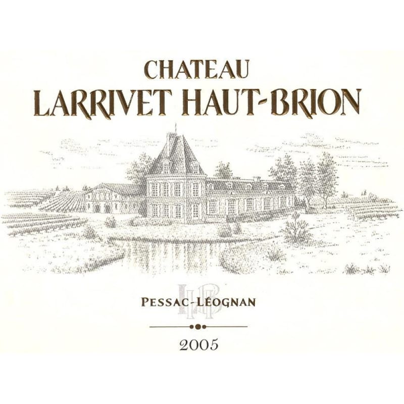 Chateau Larrivet Haut-Brion Blanc 2005 Front Label