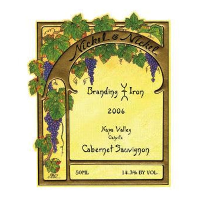 Nickel & Nickel Branding Iron Cabernet Sauvignon 2006 Front Label