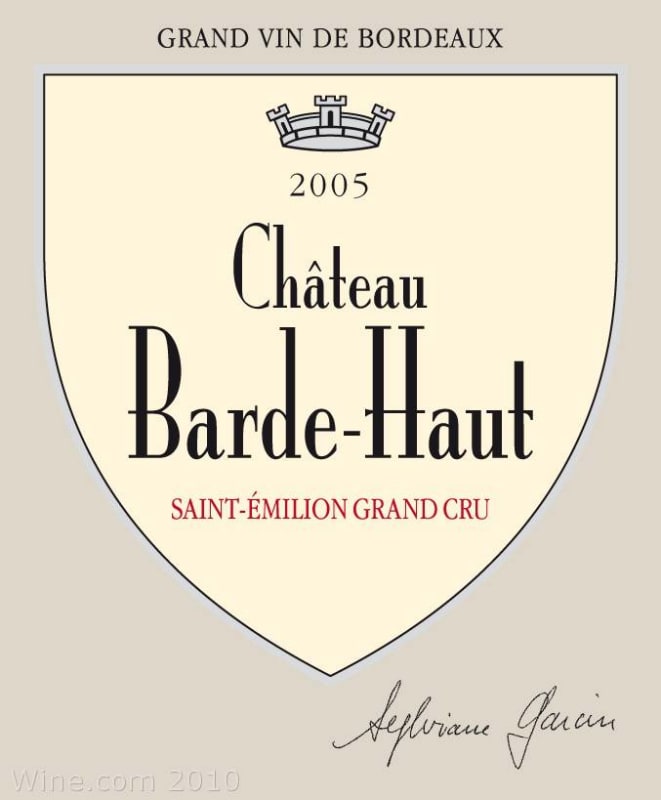 Chateau Barde-Haut 2005 Front Label
