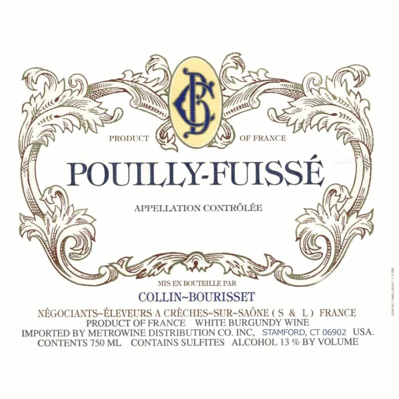 Domaine Collin Bourisset Pouilly-Fuisse 2006 Front Label