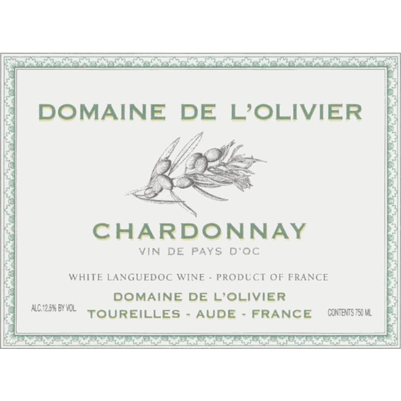 Domaine de l'Olivier Chardonnay 2007 Front Label