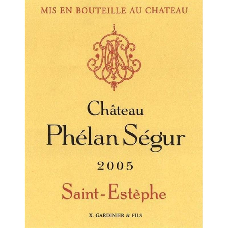 Chateau Phelan Segur 2005 Front Label
