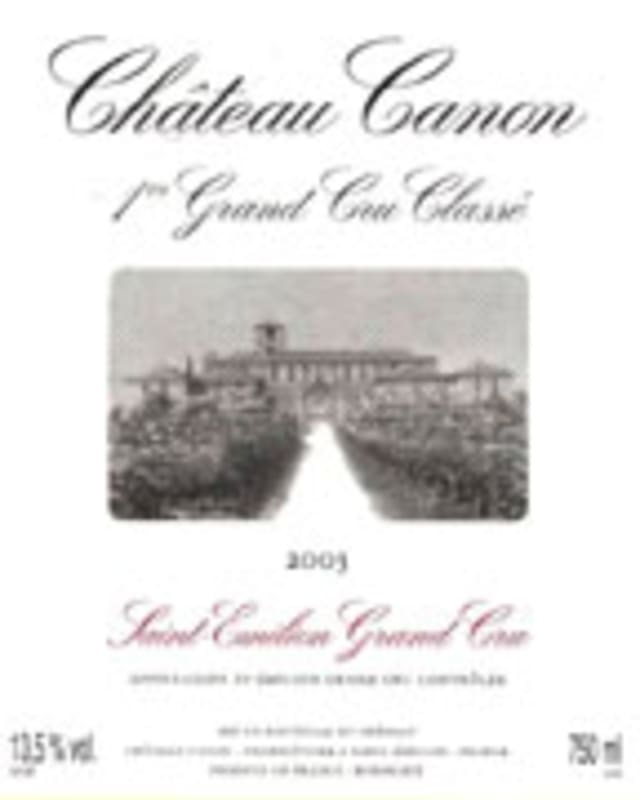 Chateau Canon 2003 Front Label