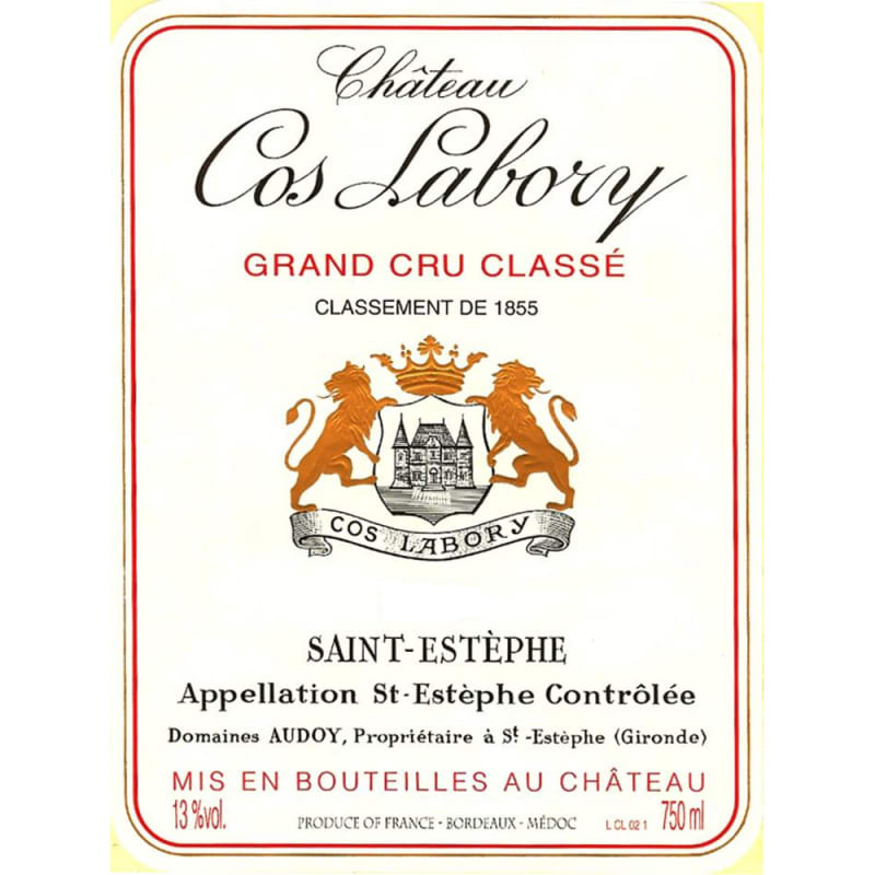 Chateau Cos Labory 2004 Front Label