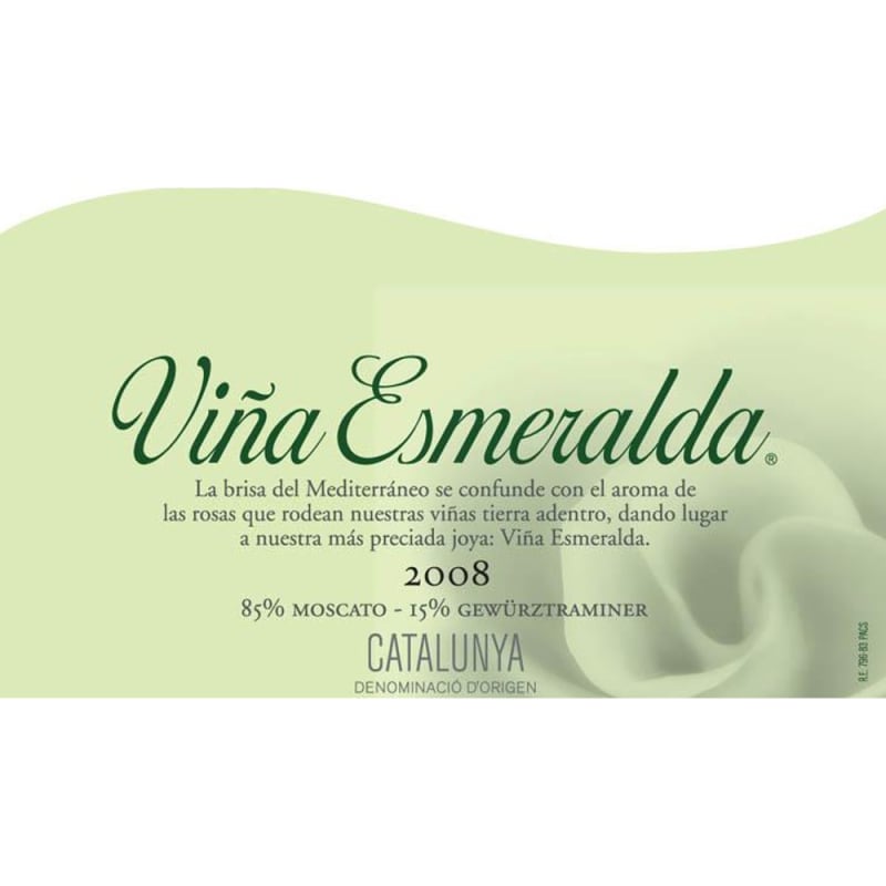 Torres Vina Esmeralda Blanco 2008 Front Label