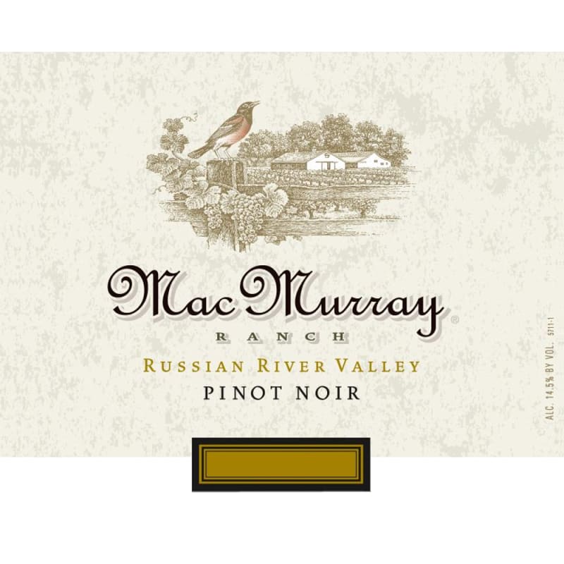 MacMurray Estate Vineyards Russian River Pinot Noir 2007 Front Label