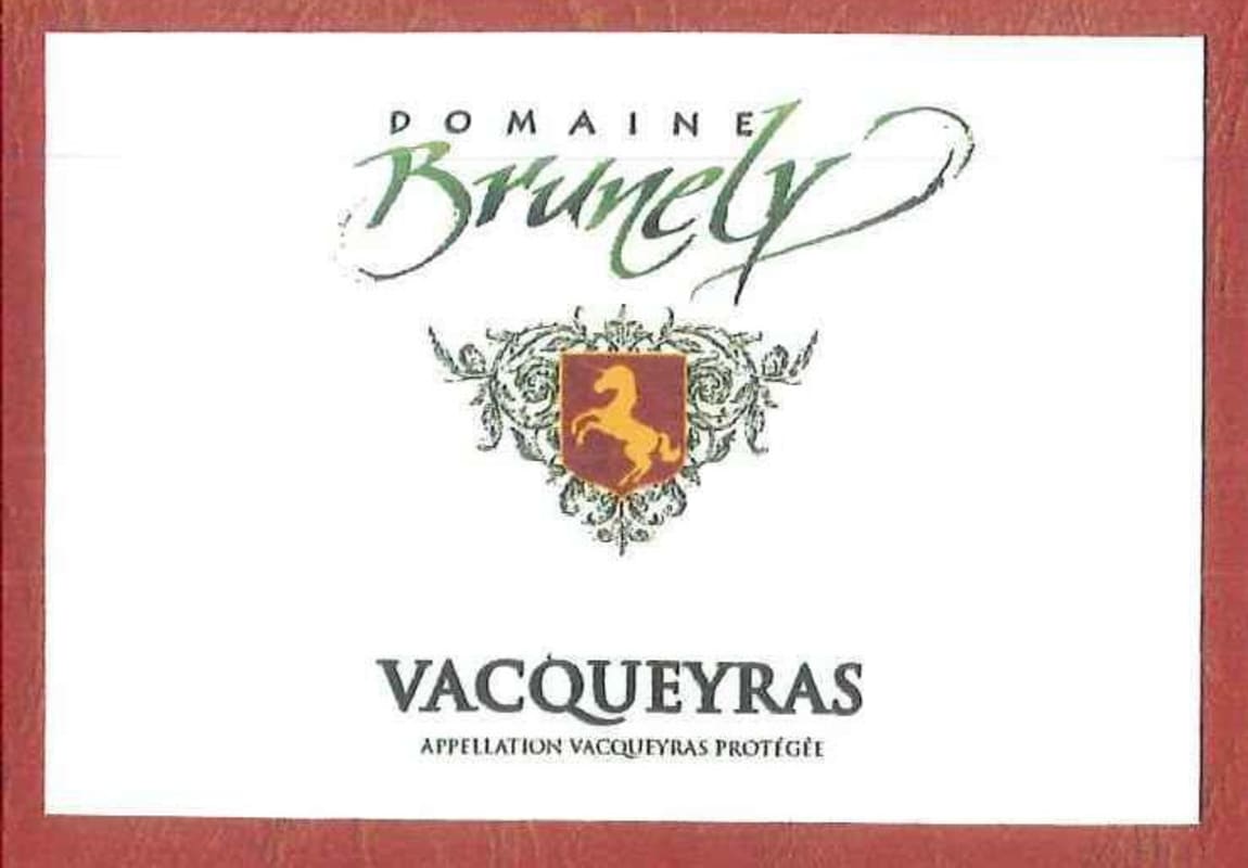 Domaine Brunely Vacqueryas Blanc 2014 Front Label