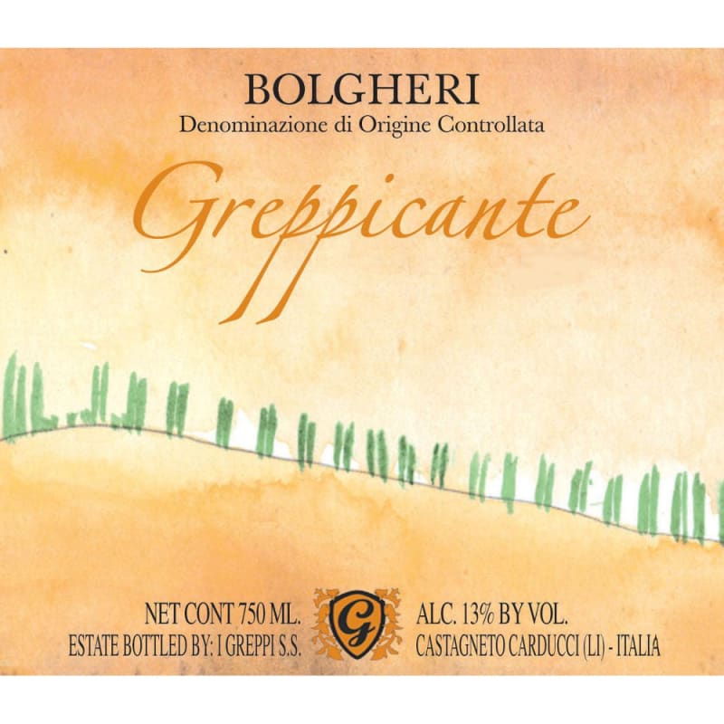 I Greppi Bolgheri Greppicante 2007 Front Label