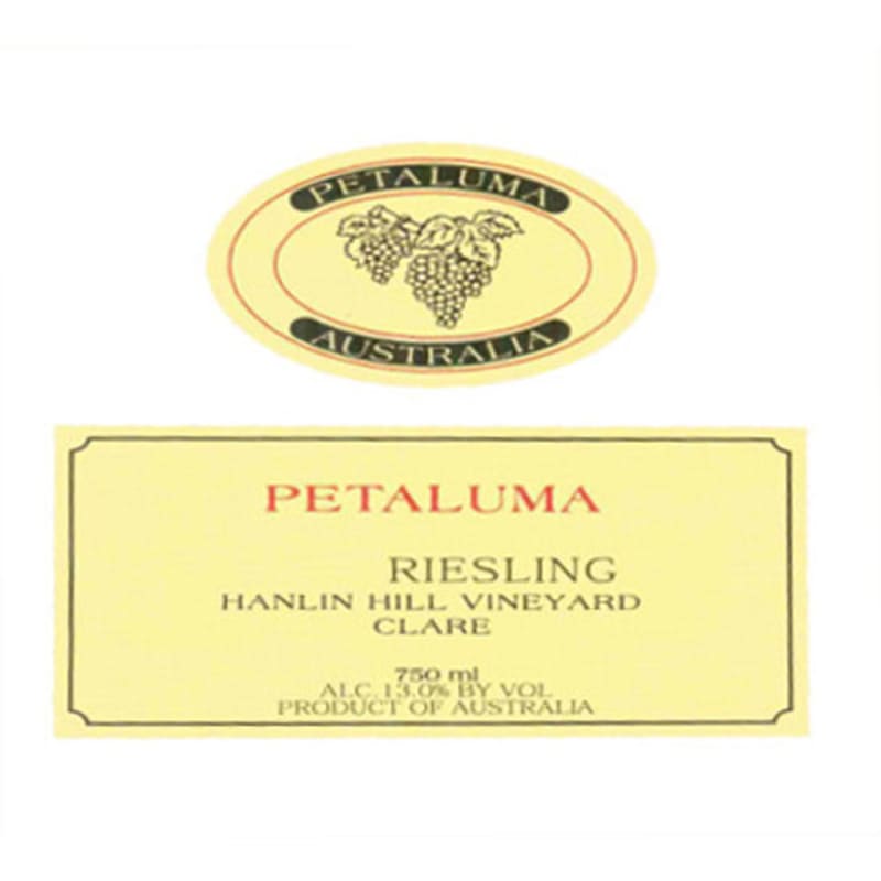Petaluma Hanlin Hill Clare Valley Riesling 2008 Front Label