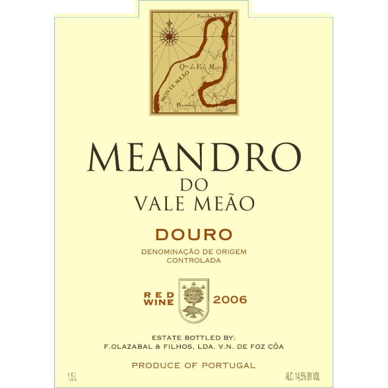 Quinta do Vale Meao Douro Meandro 2006 Front Label