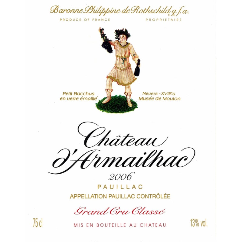 Chateau d'Armailhac 2006 Front Label