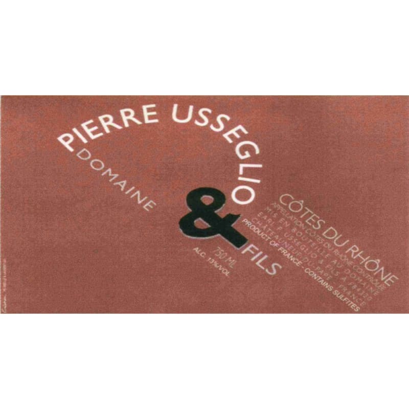 Domaine Pierre Usseglio et Fils Cotes du Rhone 2007 Front Label