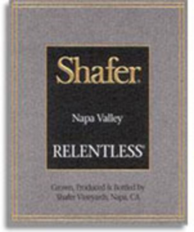 Shafer Relentless 2006 Front Label