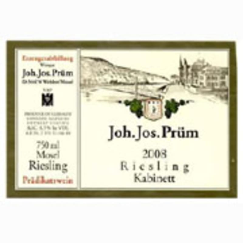 Joh. Jos. Prüm Riesling Kabinett 2008 Front Label