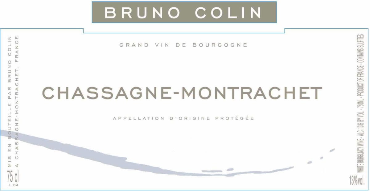 Bruno Colin Chassagne-Montrachet 2011 Front Label