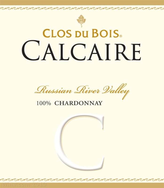 Clos du Bois Calcaire Vineyard Chardonnay 2007 Front Label