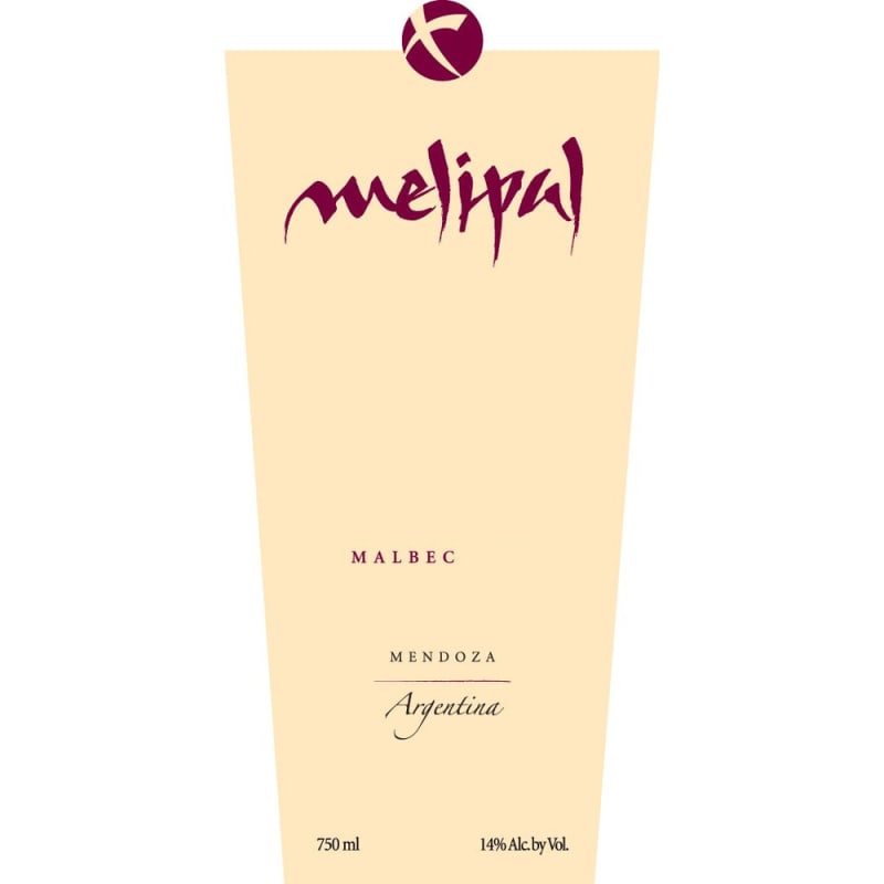 Melipal Malbec 2007 Front Label