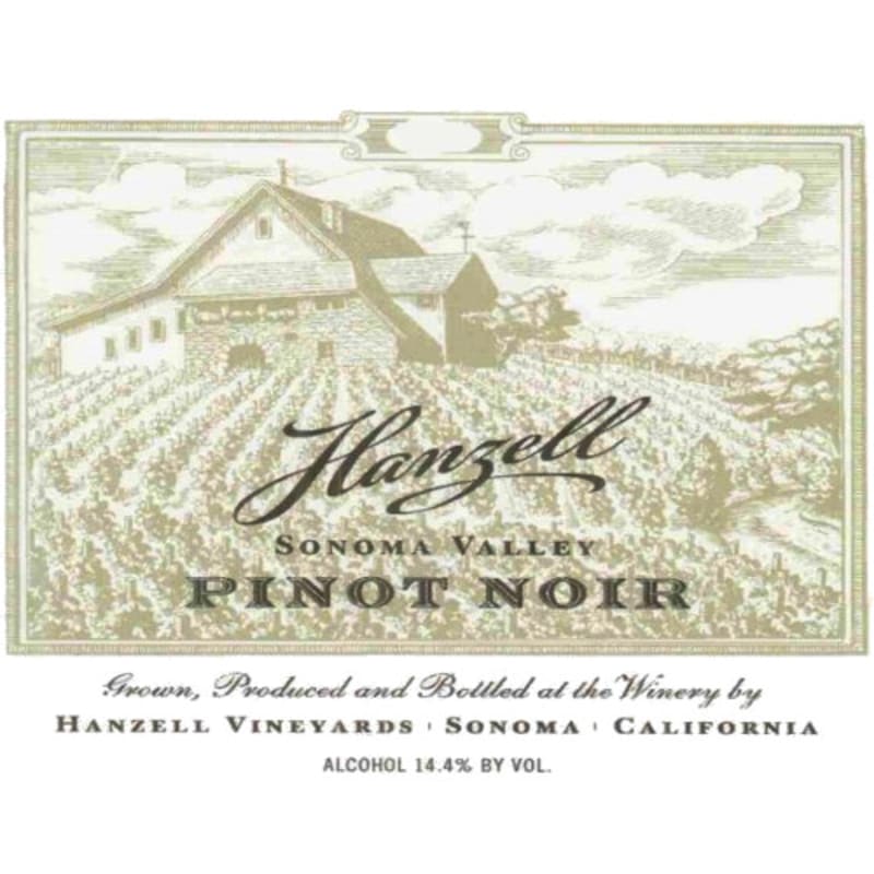 Hanzell Pinot Noir 2006 Front Label