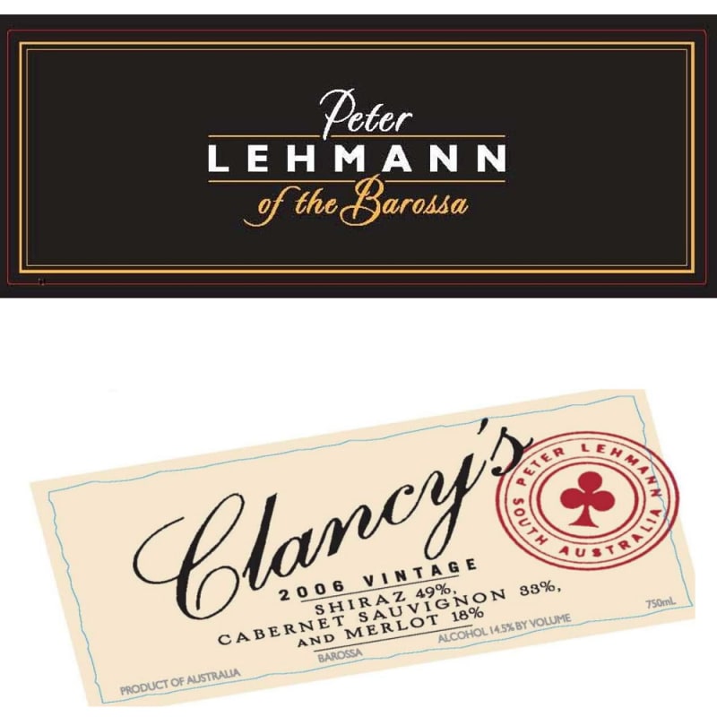 Peter Lehmann Clancy's 2006 Front Label