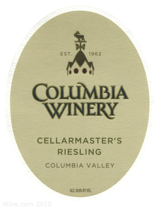 Columbia Winery Cellarmaster's Riesling 2008 Front Label