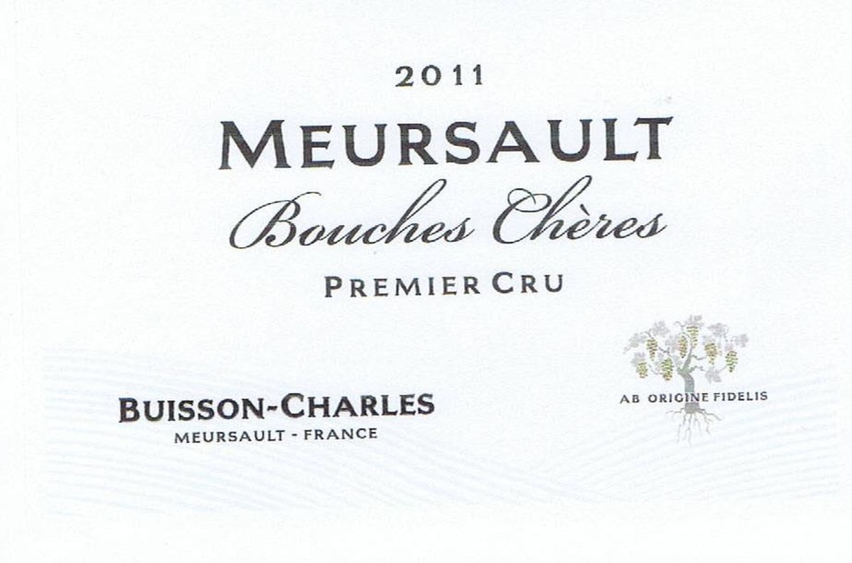 Domaine Buisson-Charles Meursault Bouches Cheres Premier Cru 2011 Front Label