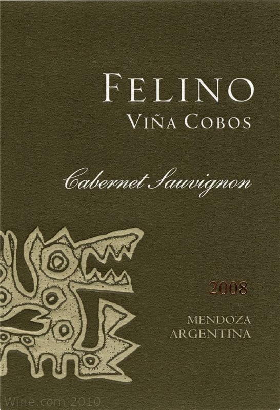 Vina Cobos Felino Cabernet Sauvignon 2008 Front Label