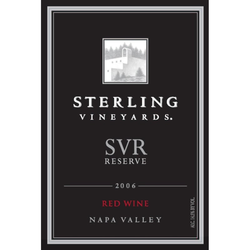 Sterling SVR Reserve 2006 Front Label