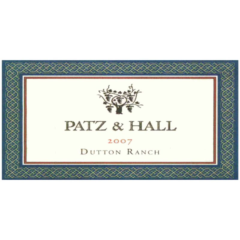 Patz & Hall Dutton Ranch Chardonnay 2007 Front Label