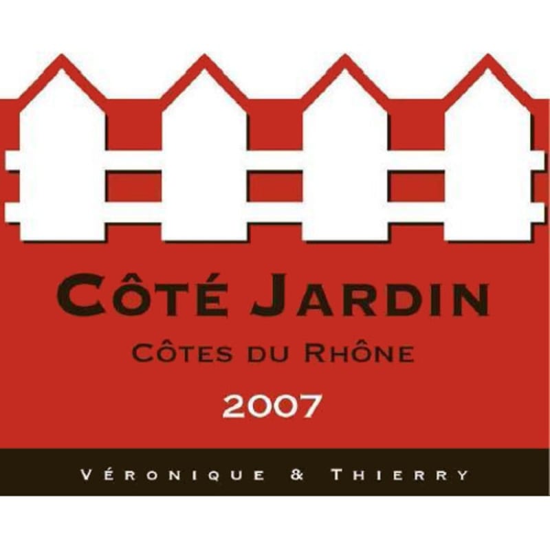 Cote Jardin Cotes du Rhone Rouge 2007 Front Label