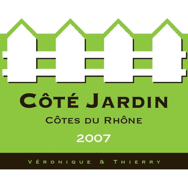 Cote Jardin Cotes du Rhone Blanc 2007 Front Label