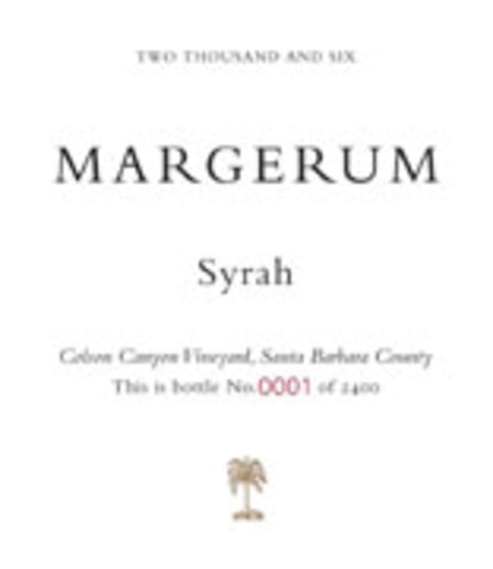Margerum Colson Canyon Vineyard Syrah 2006 Front Label